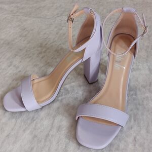 Shein | Size 9 Lilac Block Heel Sandals